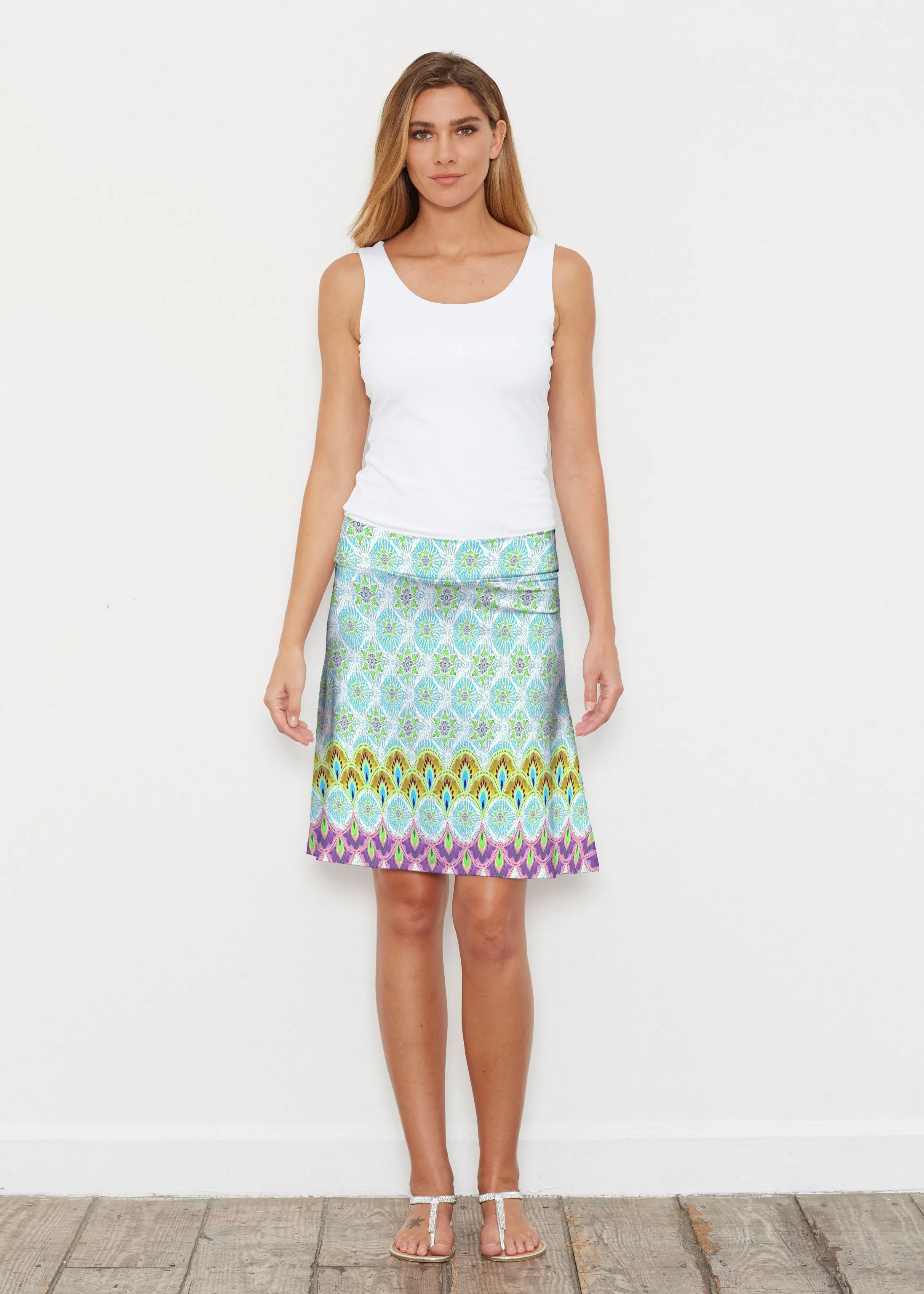 Izzy (19199) ~ Silky Brenda Skirt 21 inch