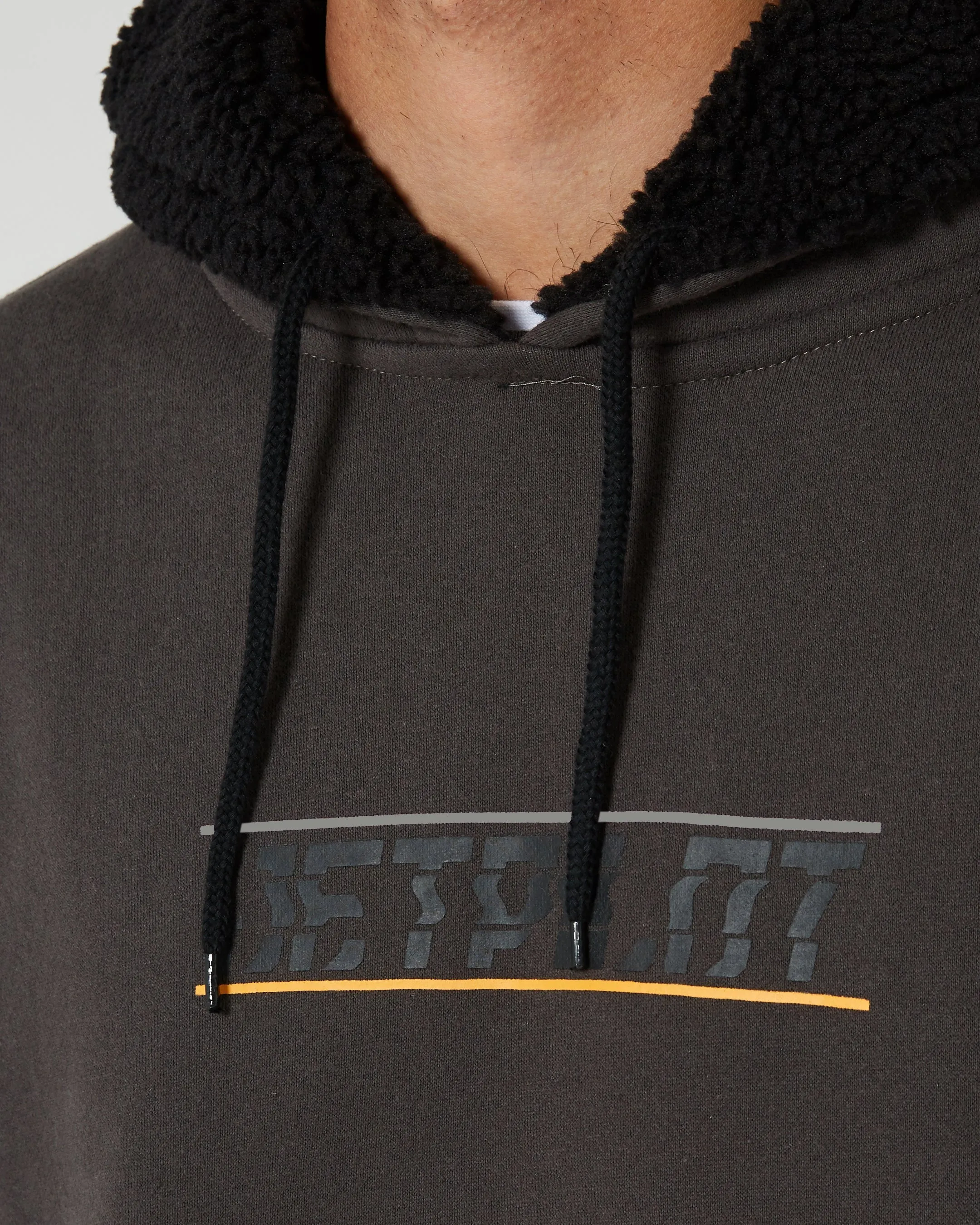 JP United Mens Pullover Hoodie - Charcoal