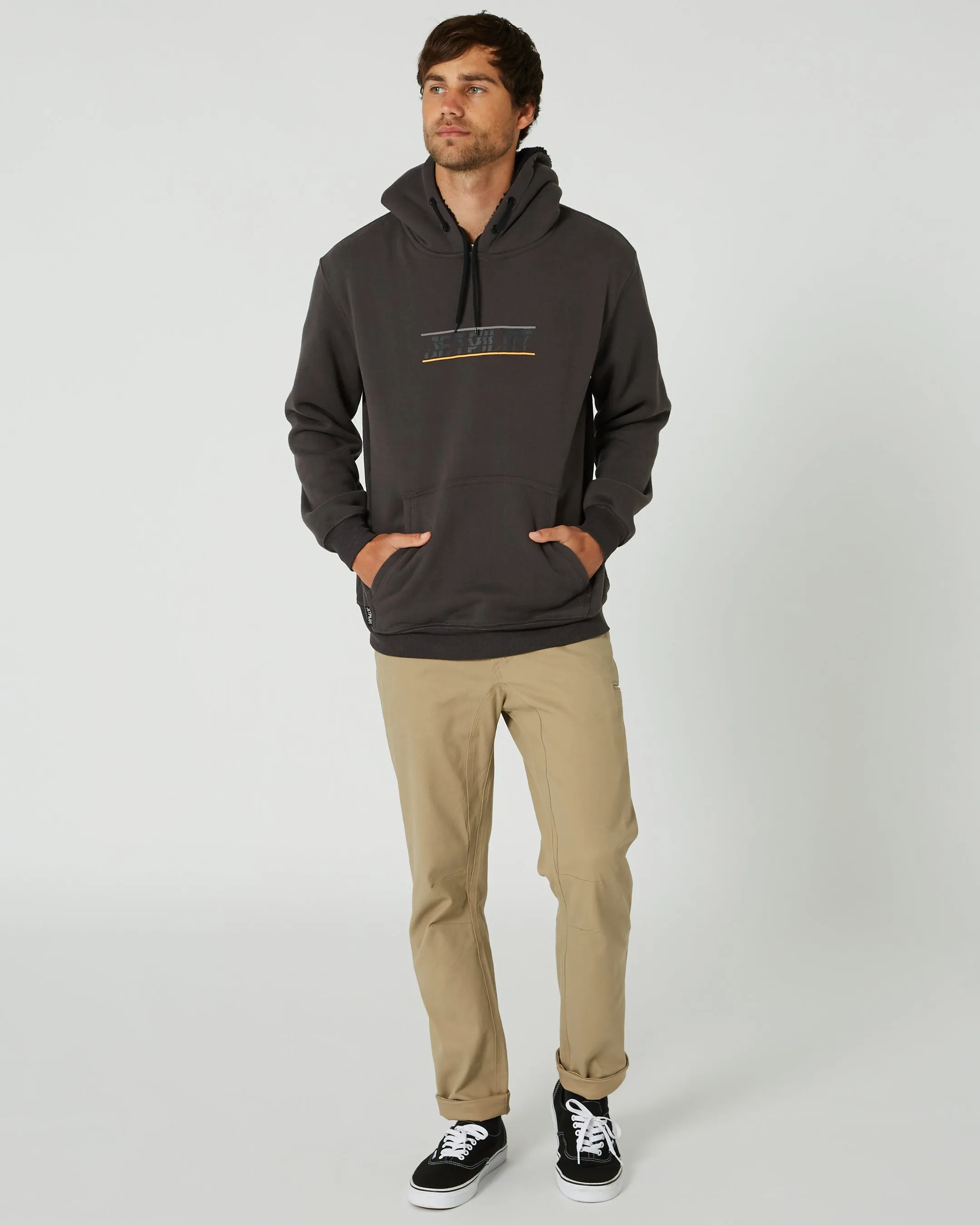 JP United Mens Pullover Hoodie - Charcoal