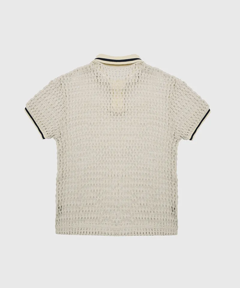 KANDINI Urban Mesh Polo - Beige