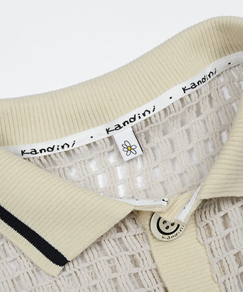 KANDINI Urban Mesh Polo - Beige