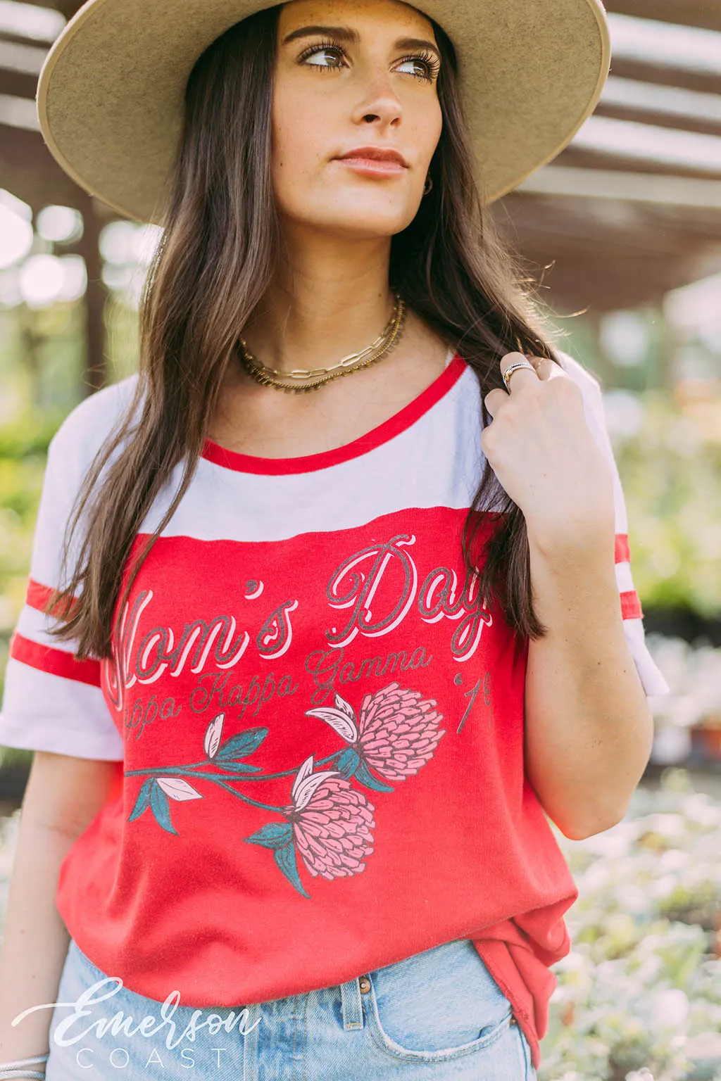 Kappa Kappa Gamma Floral Mom's Day Jersey Tee