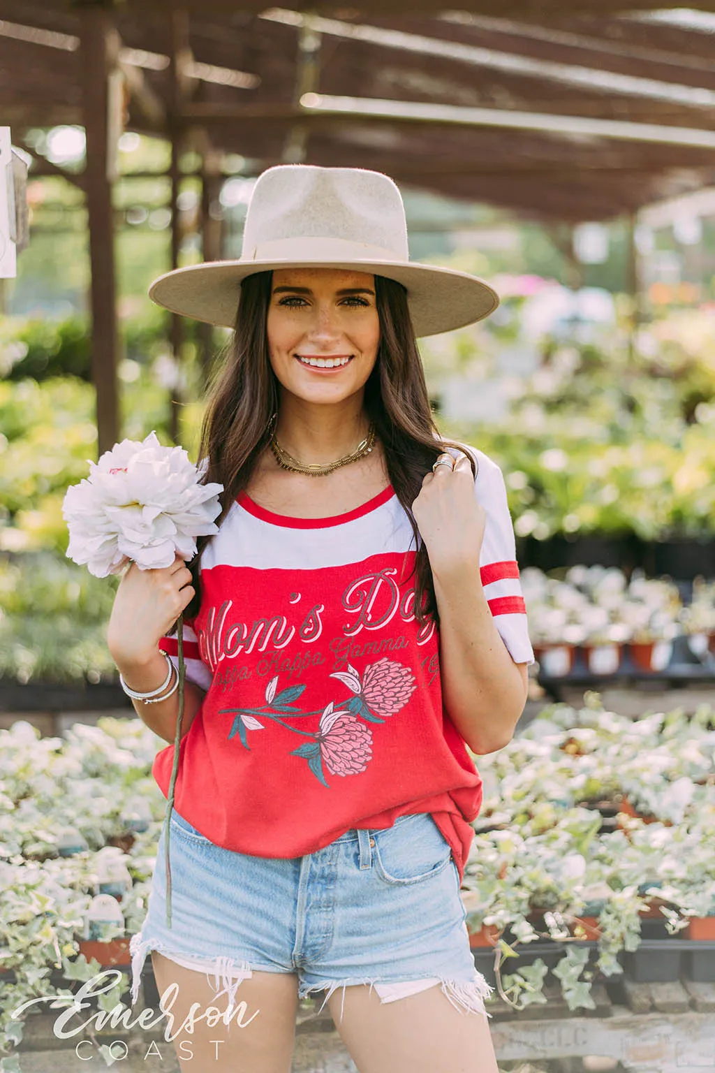 Kappa Kappa Gamma Floral Mom's Day Jersey Tee