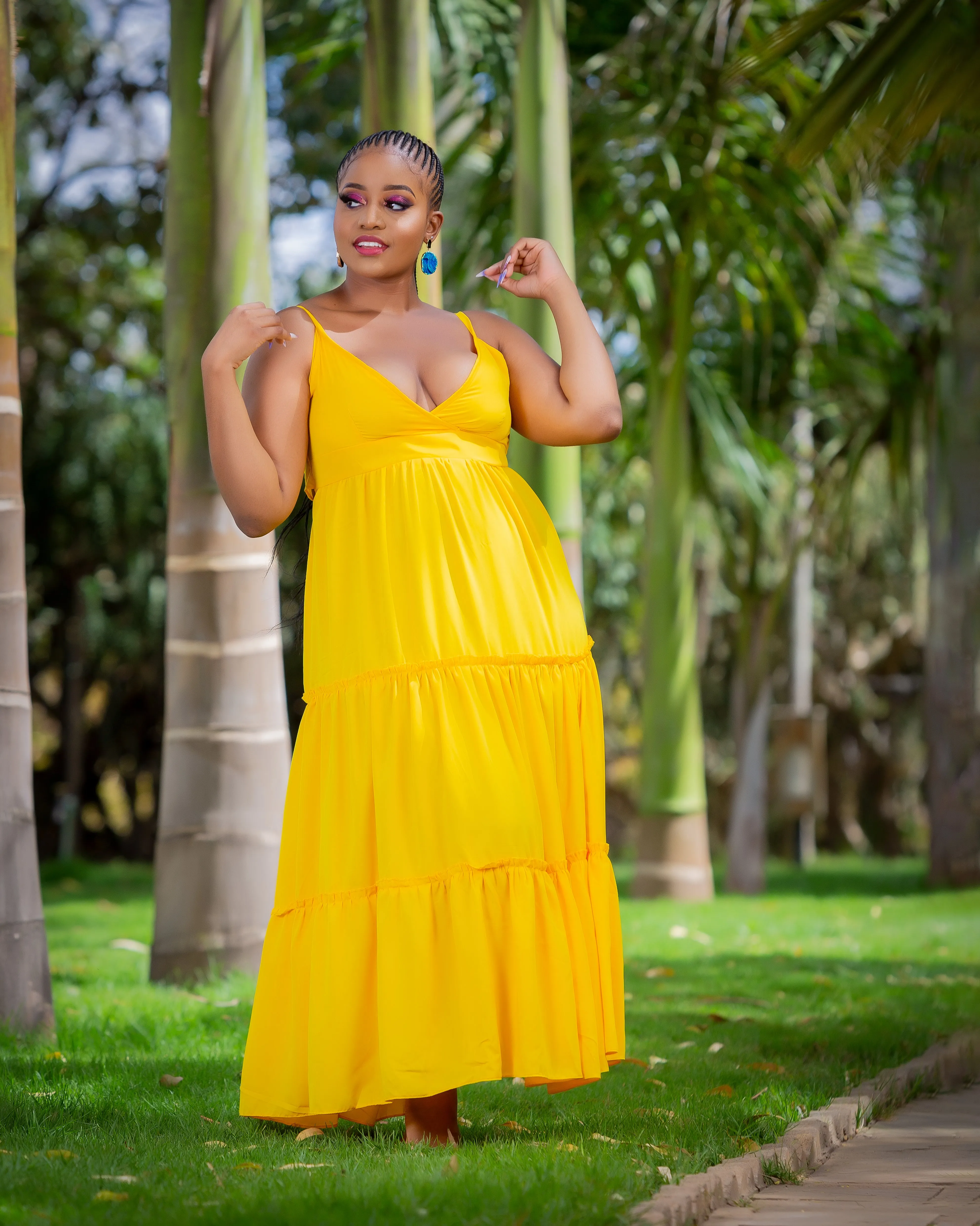 Kaptim Maxi Dress- Yellow