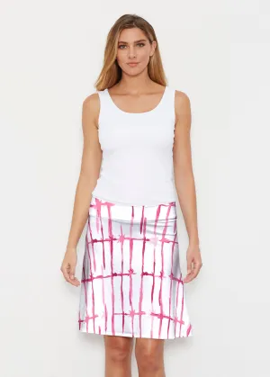 Knotted Pink (7897) ~ Silky Brenda Skirt 21 inch
