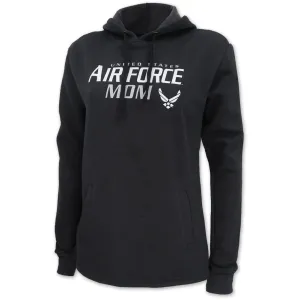 Ladies United States Air Force Mom Hood (Heather Black)