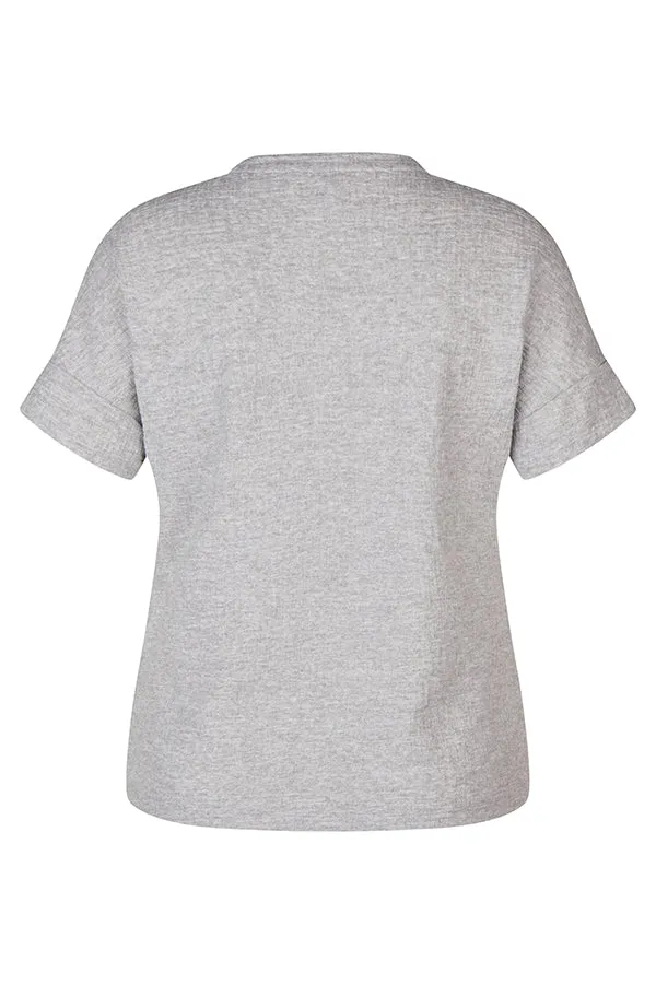 LIGHT GREY "CHOICE" BEDAZZLED T-SHIRT