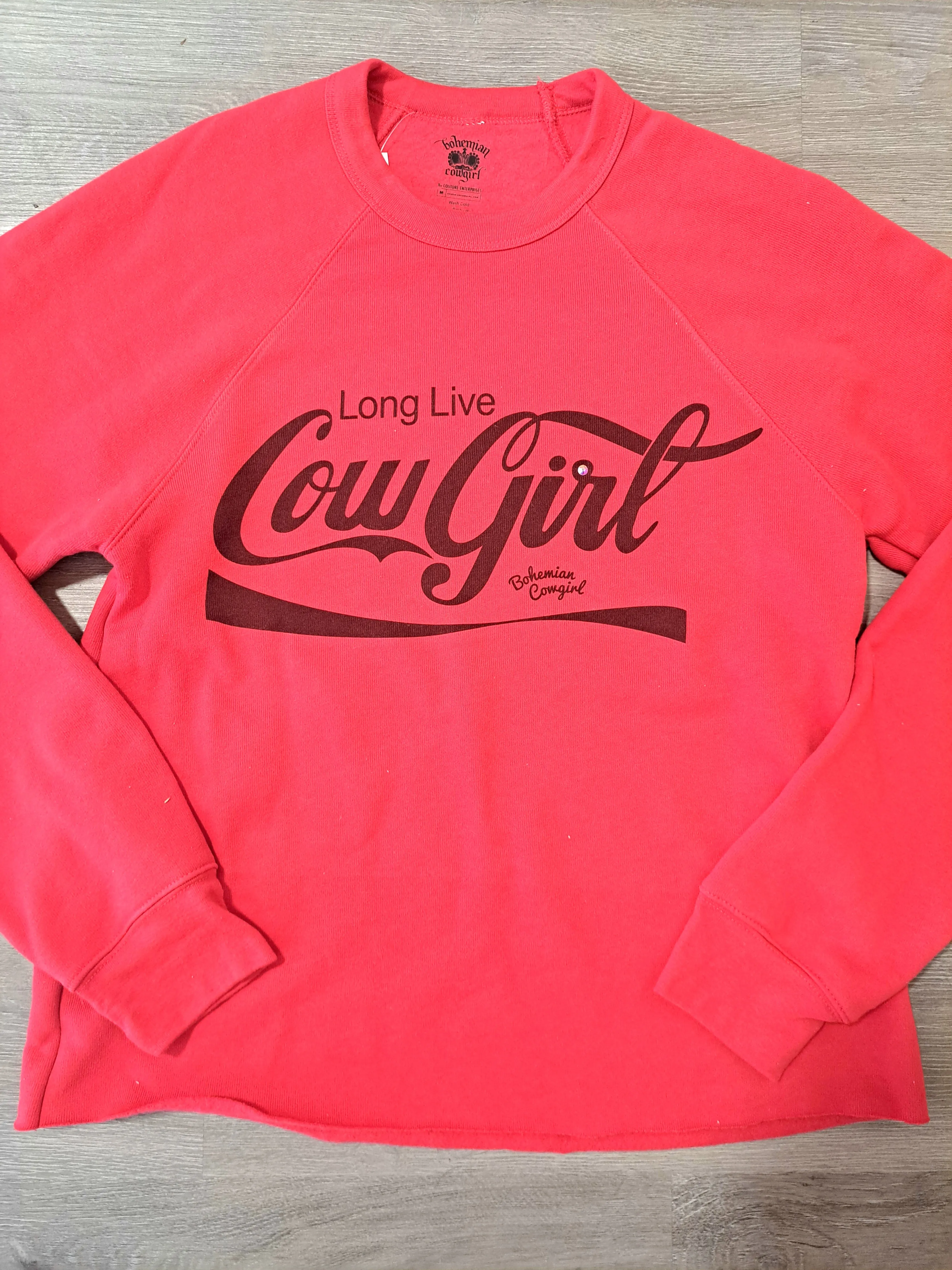 Long Live Cowgirl Cola Red Sweatshirt - WS