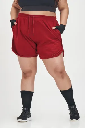 Lounge Around Shorts: Maroon
