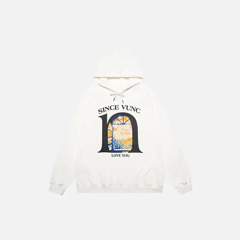Love You Y2K Graphic Print Hoodie for Ultimate Comfort and Style