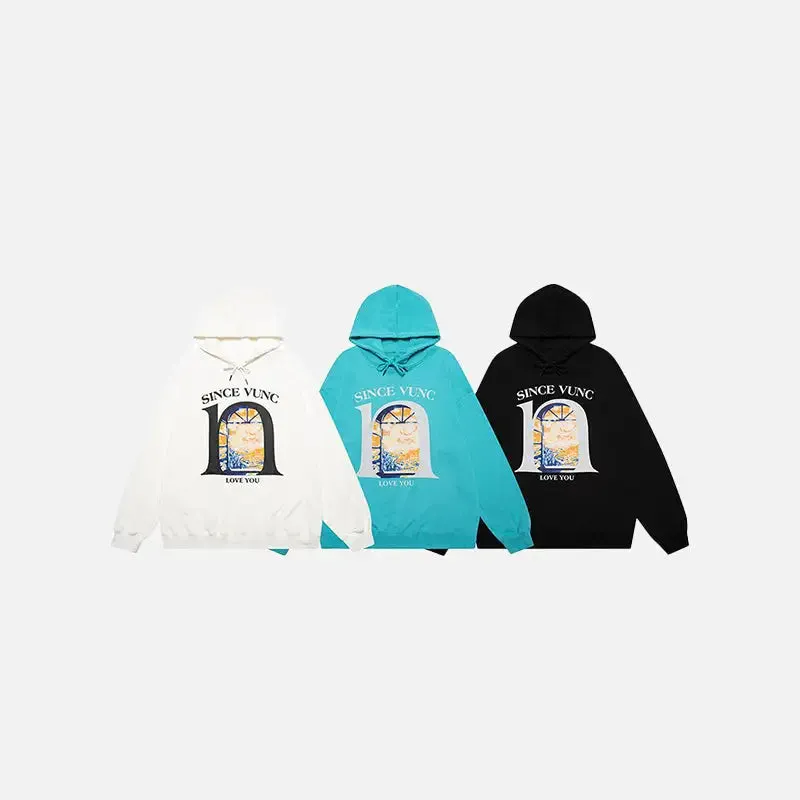 Love You Y2K Graphic Print Hoodie for Ultimate Comfort and Style