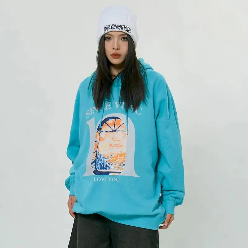 Love You Y2K Graphic Print Hoodie for Ultimate Comfort and Style
