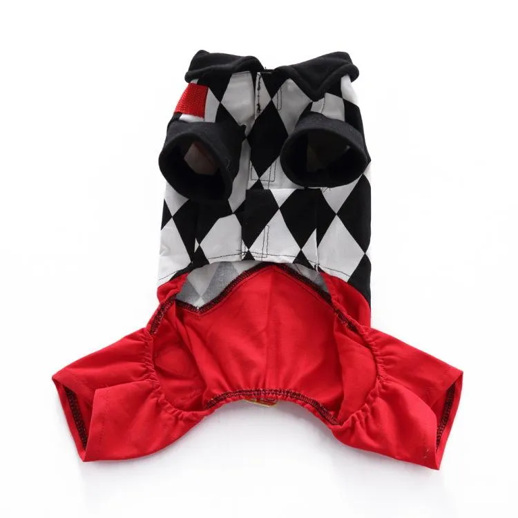 Magician Dog Costume Halloween Pet Poker Magic Clothes for Dog Cat Costume Jumpsuits Jacket Coat Cat Funny Apparel