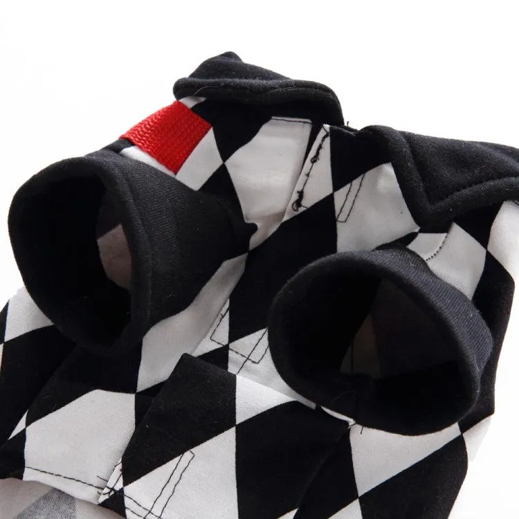 Magician Dog Costume Halloween Pet Poker Magic Clothes for Dog Cat Costume Jumpsuits Jacket Coat Cat Funny Apparel