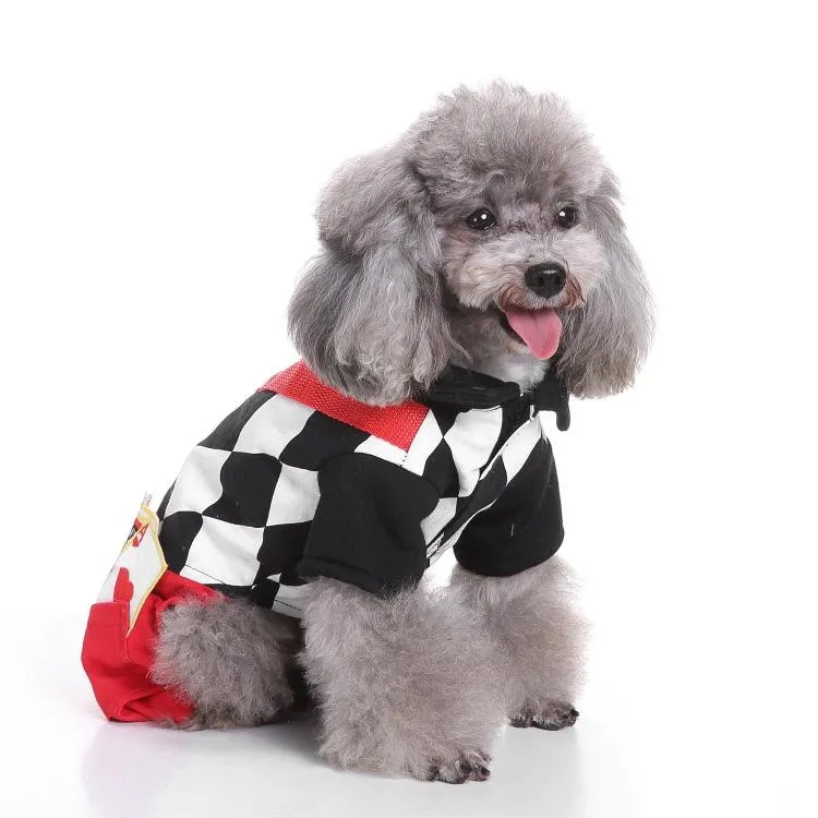 Magician Dog Costume Halloween Pet Poker Magic Clothes for Dog Cat Costume Jumpsuits Jacket Coat Cat Funny Apparel