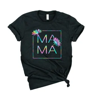 Mama Wildflower Rainbow Shirt | Unisex Crew