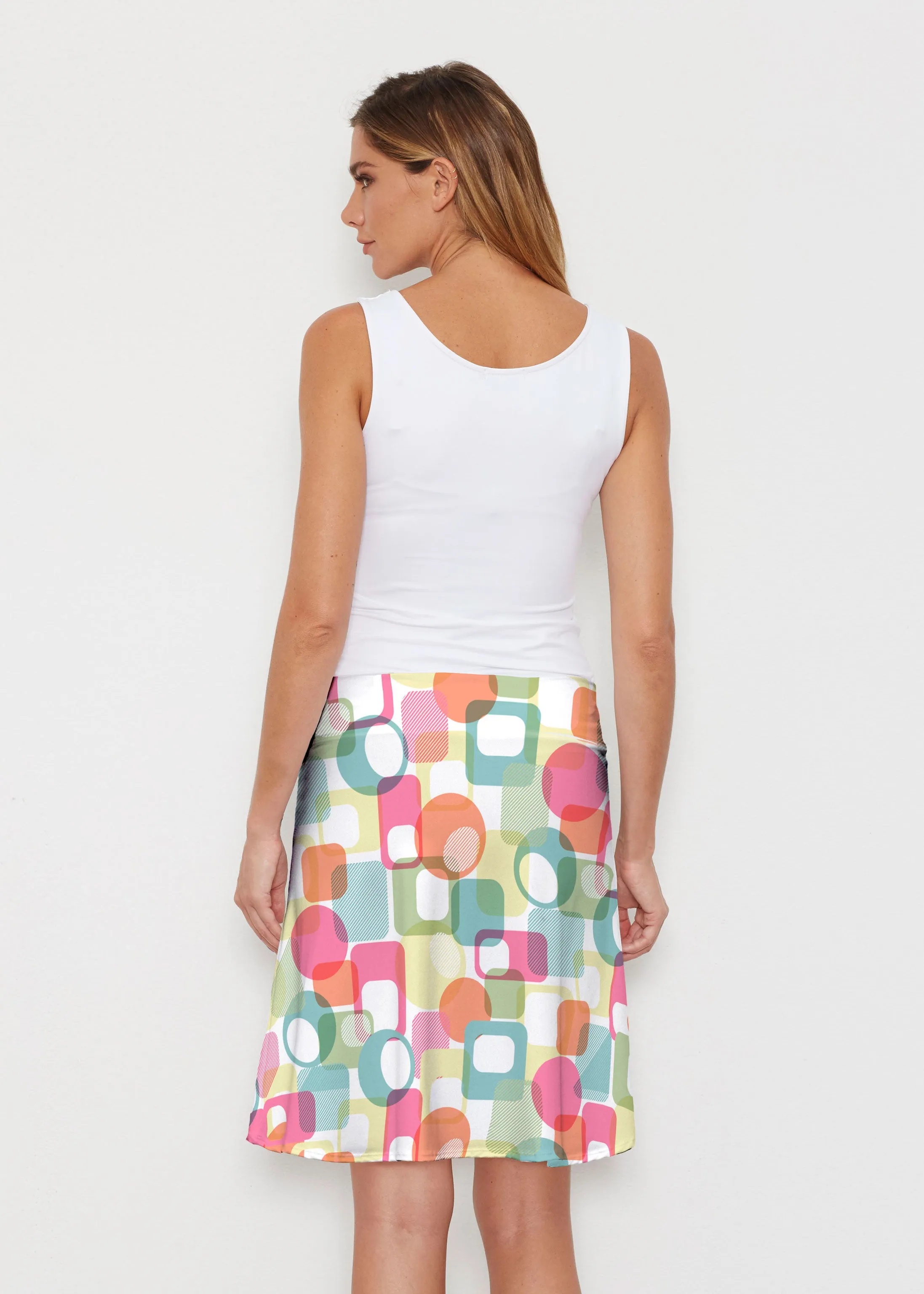 Mandala Geo (13495) ~ Silky Brenda Skirt 21 inch
