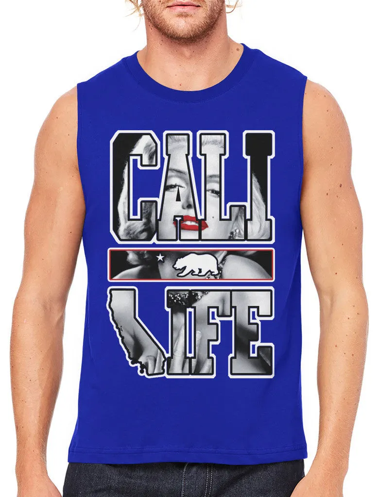 Marilyn Monroe Cali Life Men's Sleeveless T-Shirt