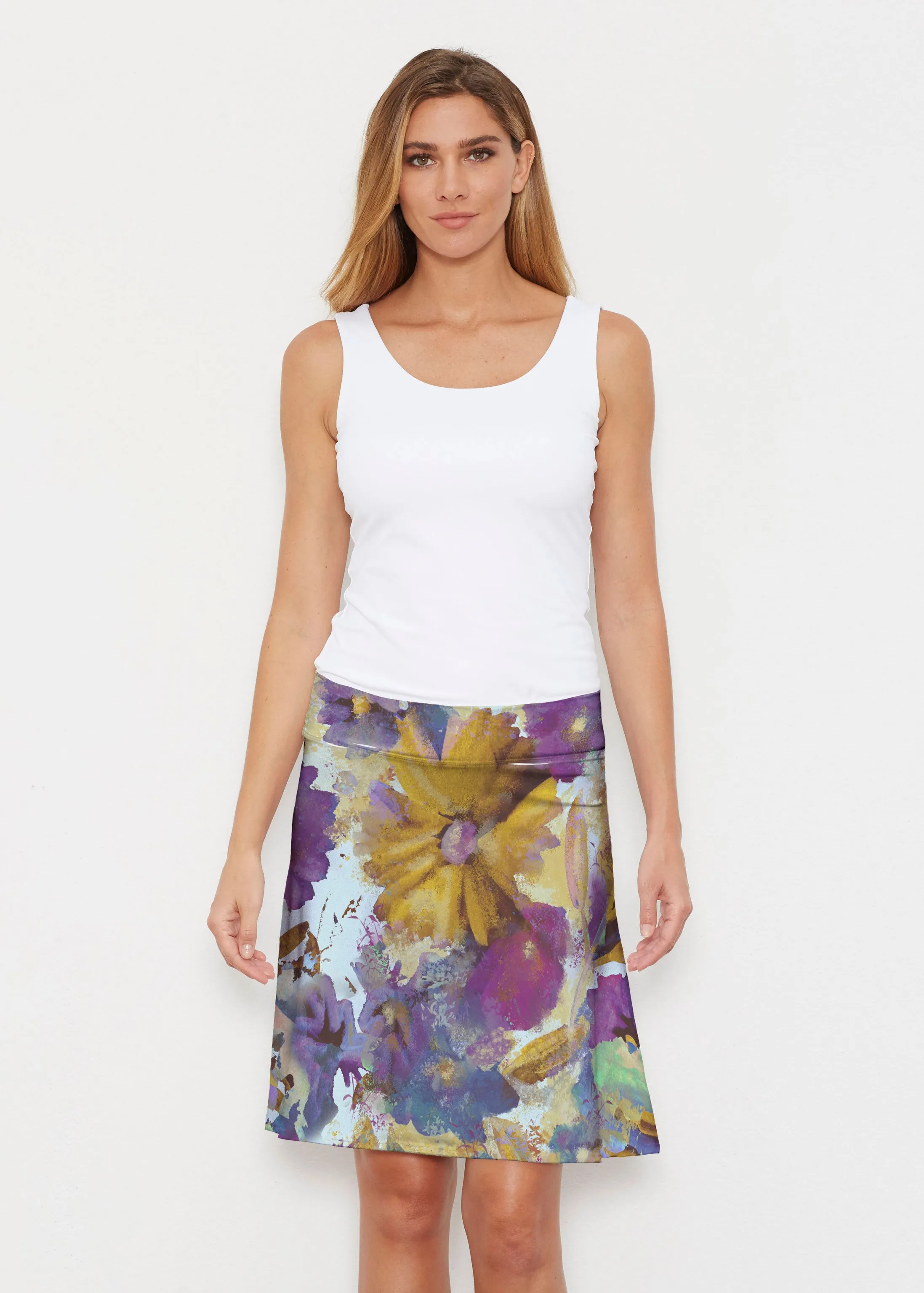 Maya (17266) ~ Silky Brenda Skirt 21 inch