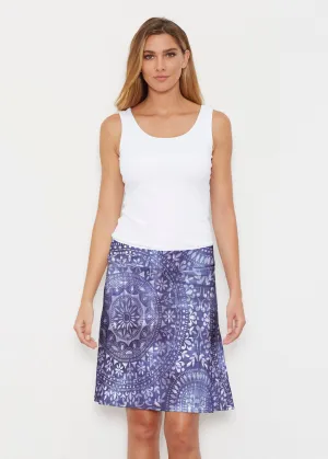 Medallion Flower (13453) ~ Silky Brenda Skirt 21 inch
