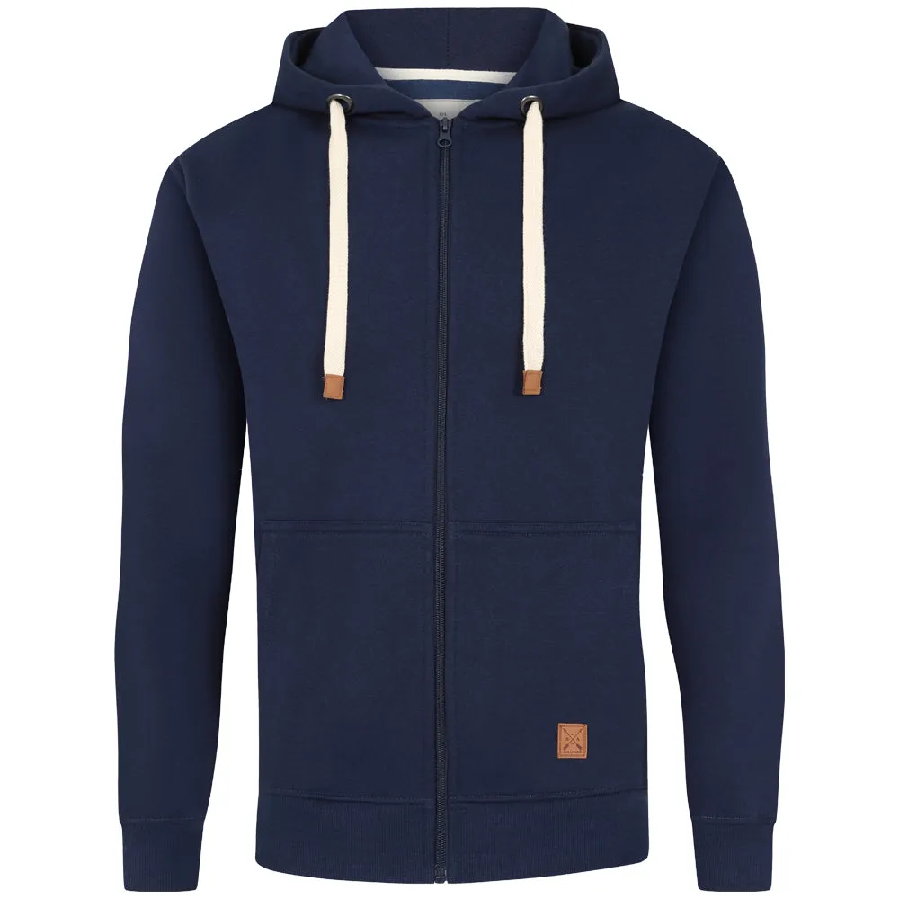 Men's Full Zip Fleece Hoodie - Grey