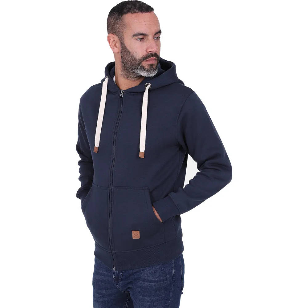 Men's Full Zip Fleece Hoodie - Grey