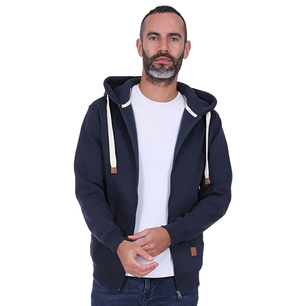 Men's Full Zip Fleece Hoodie - Grey