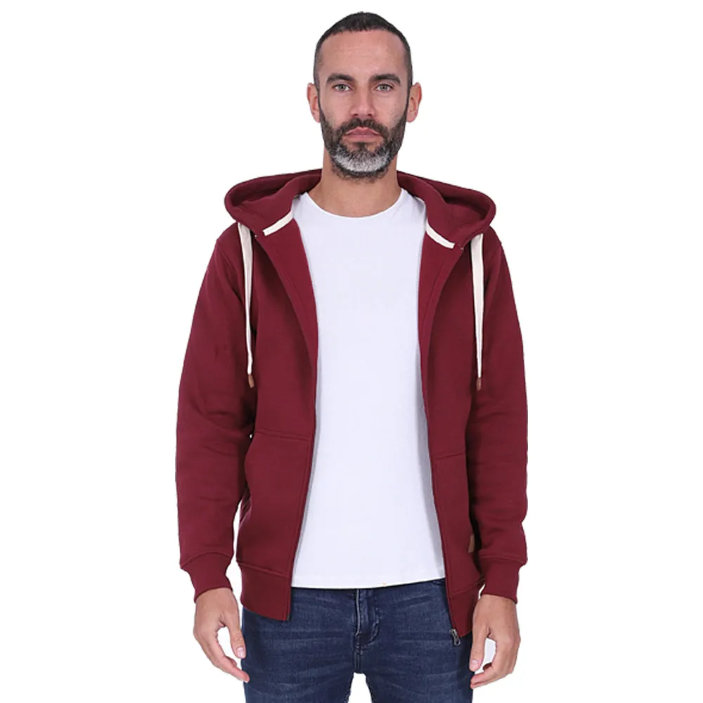 Men's Full Zip Fleece Hoodie - Grey