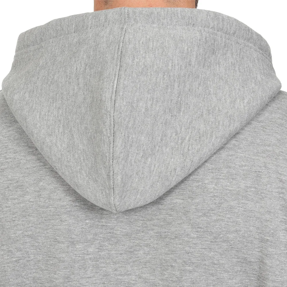 Men's Full Zip Fleece Hoodie - Grey