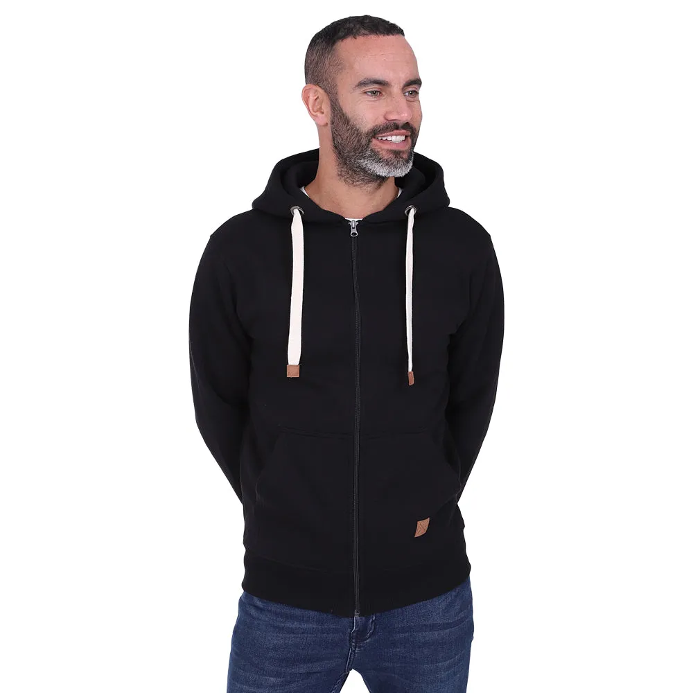 Men's Full Zip Fleece Hoodie - Grey