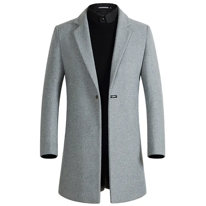 Men's Stylish Single Button Slim Coat