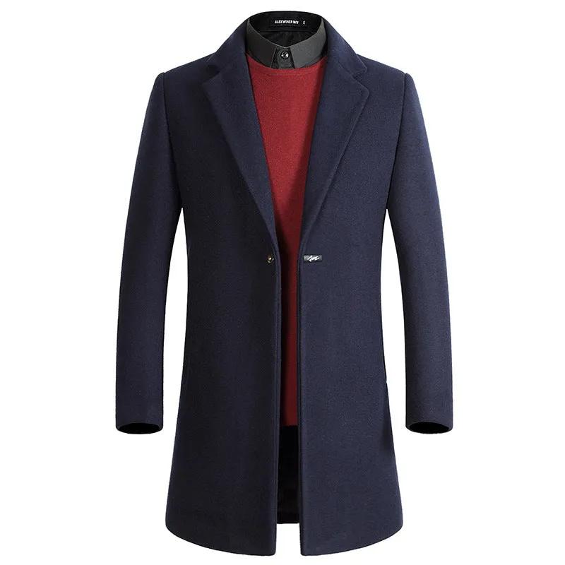 Men's Stylish Single Button Slim Coat