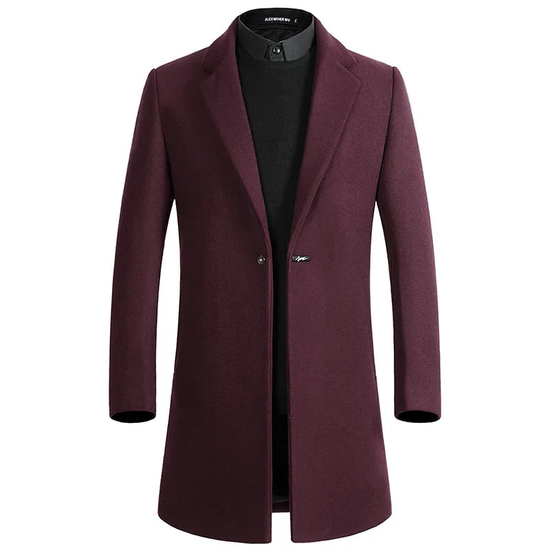 Men's Stylish Single Button Slim Coat
