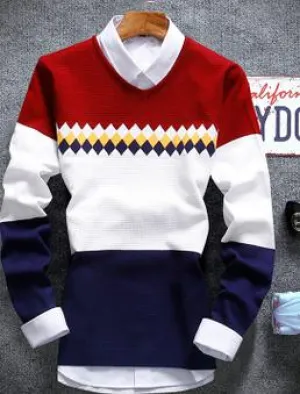 Men's Stylish Striped Sweater