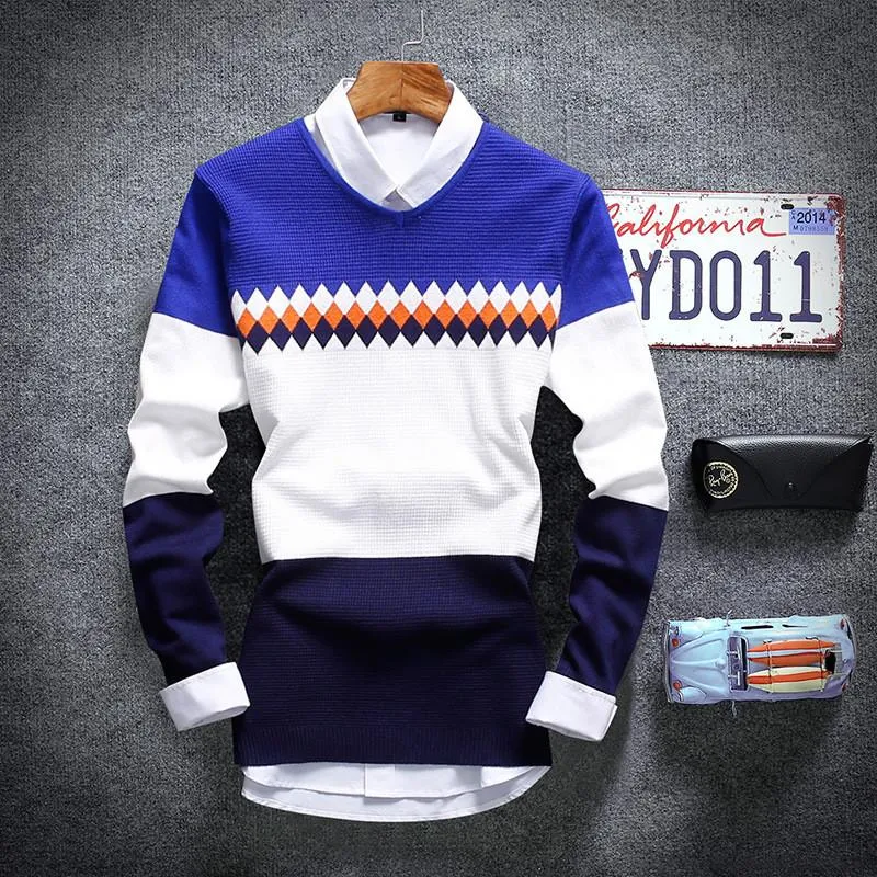 Men's Stylish Striped Sweater