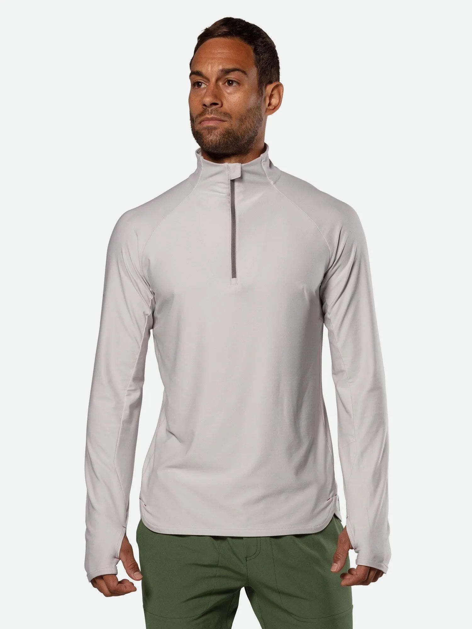 Men's Tempo Quarter Zip Long Sleeve Shirt