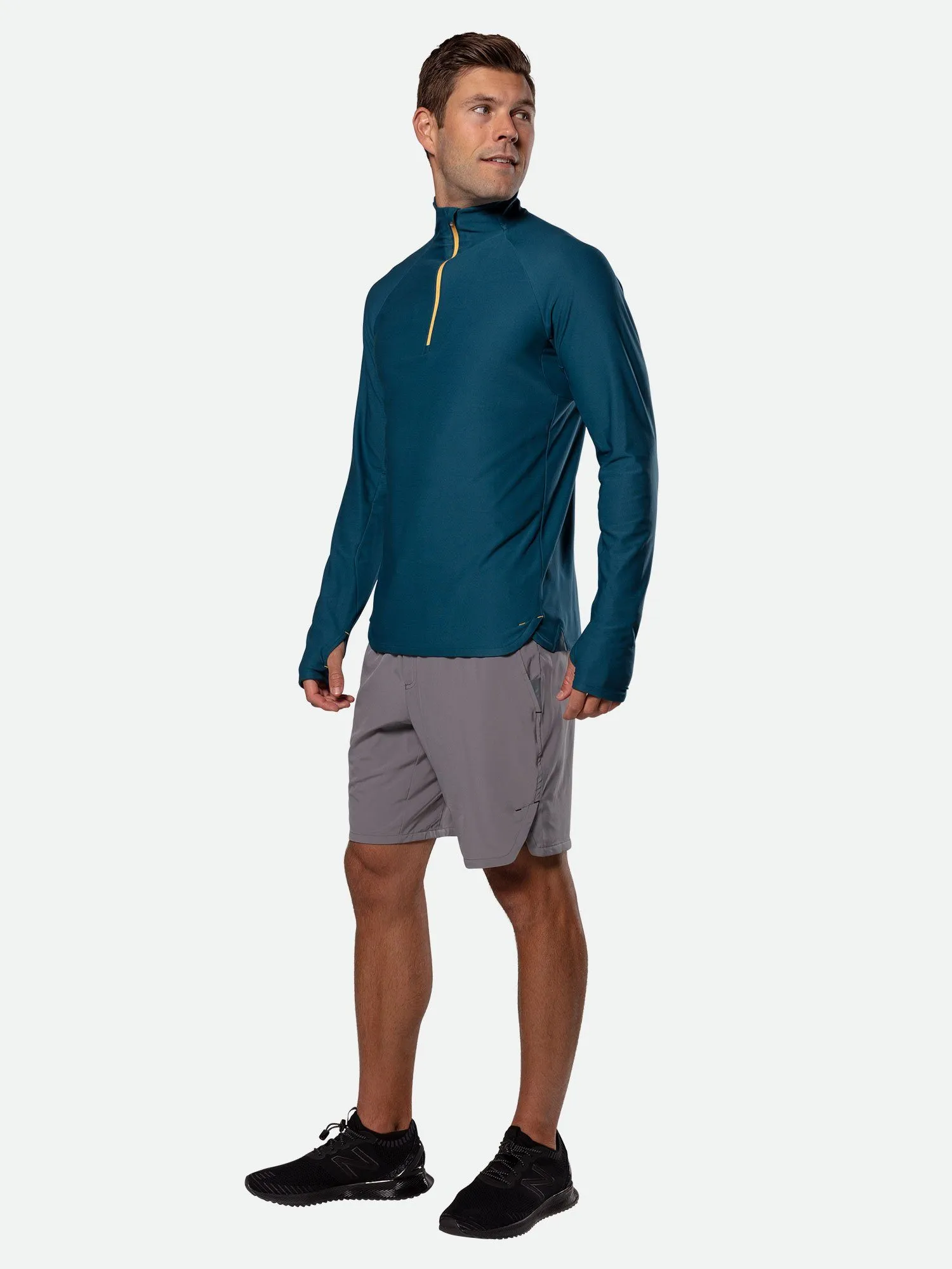 Men's Tempo Quarter Zip Long Sleeve Shirt