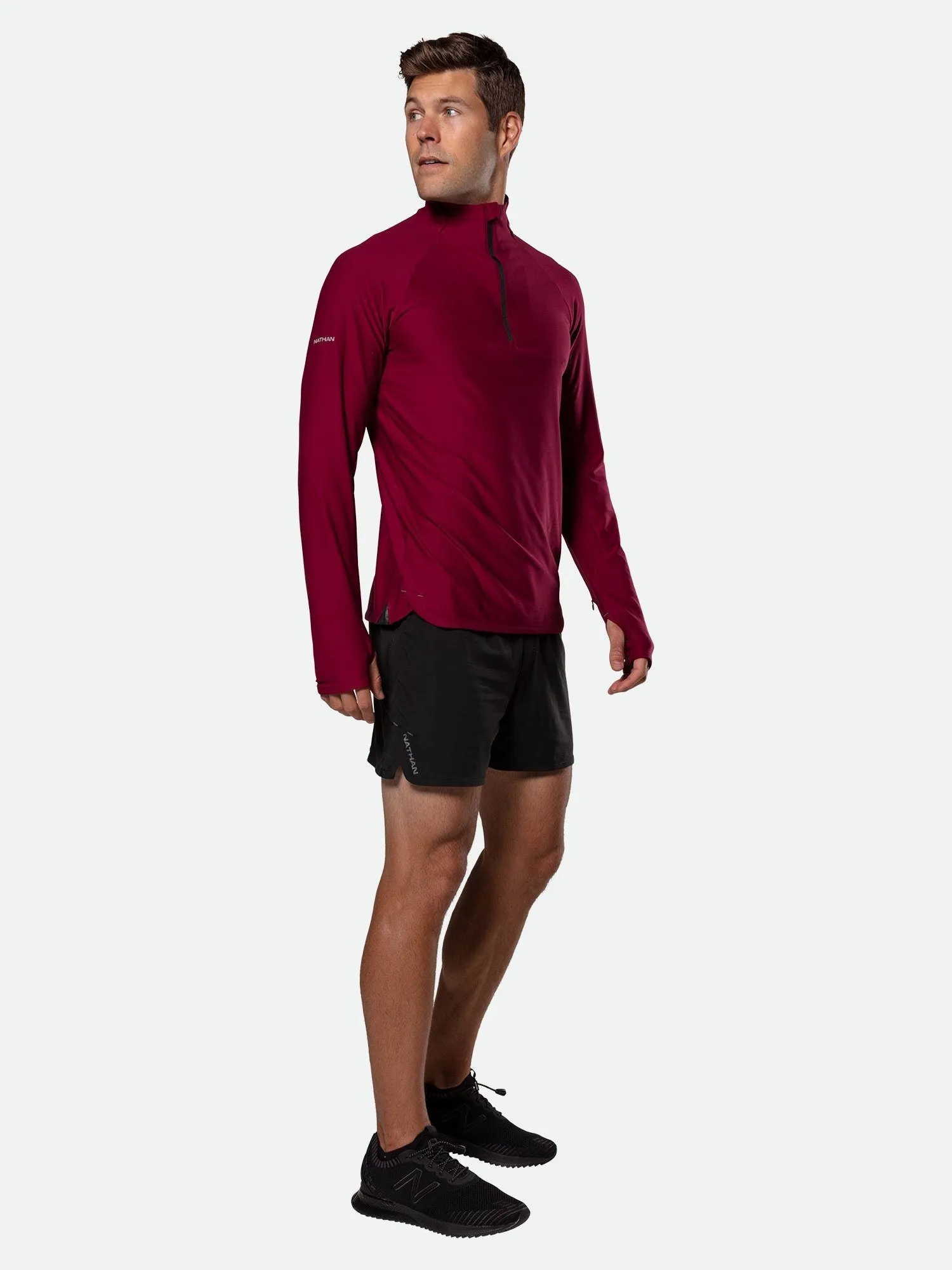 Men's Tempo Quarter Zip Long Sleeve Shirt