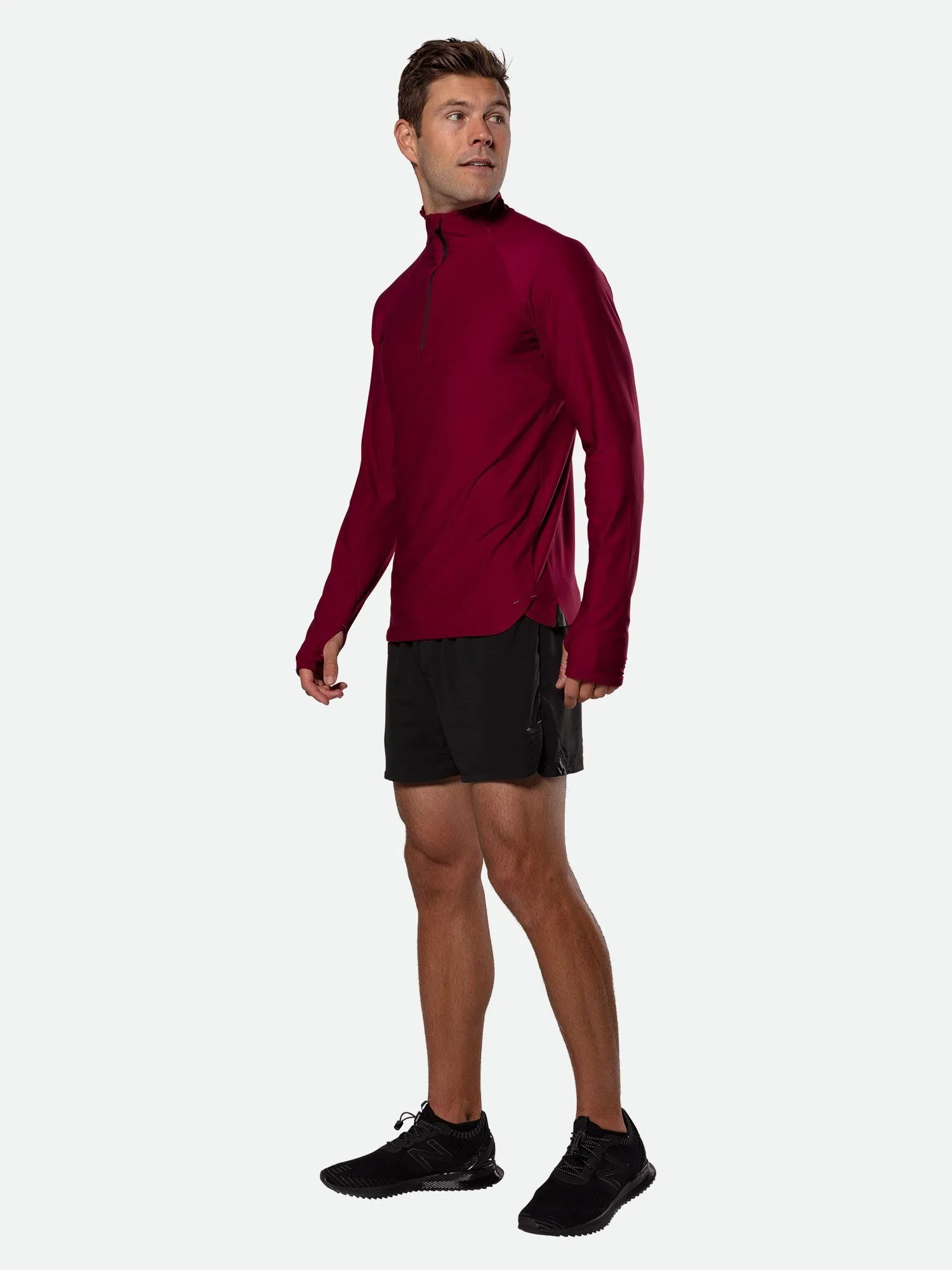 Men's Tempo Quarter Zip Long Sleeve Shirt