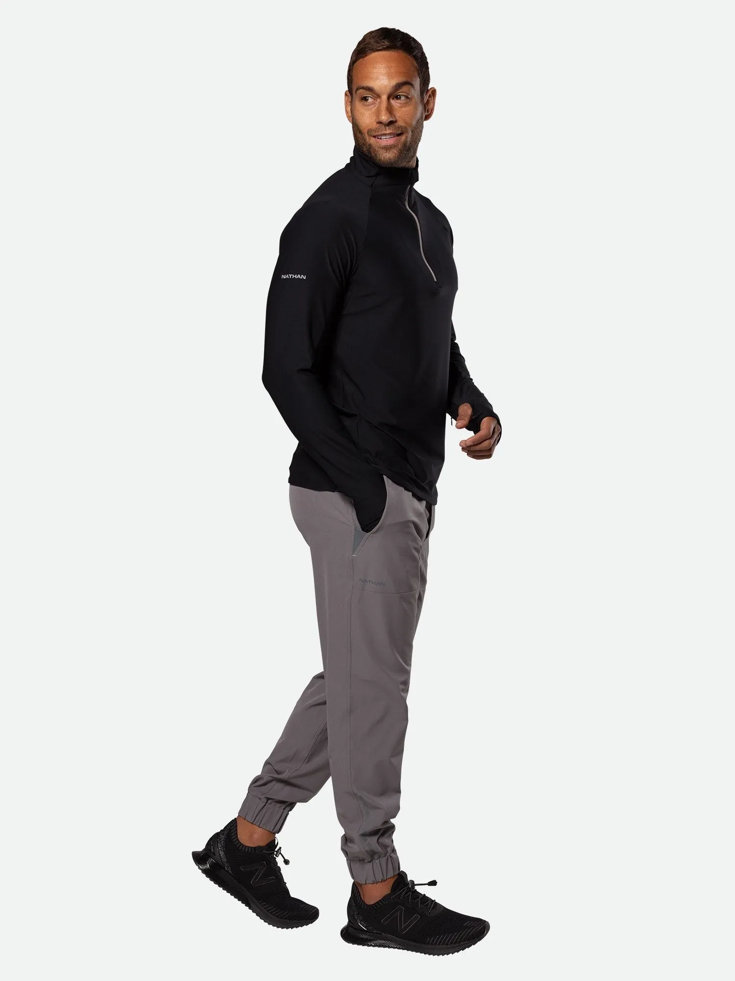 Men's Tempo Quarter Zip Long Sleeve Shirt