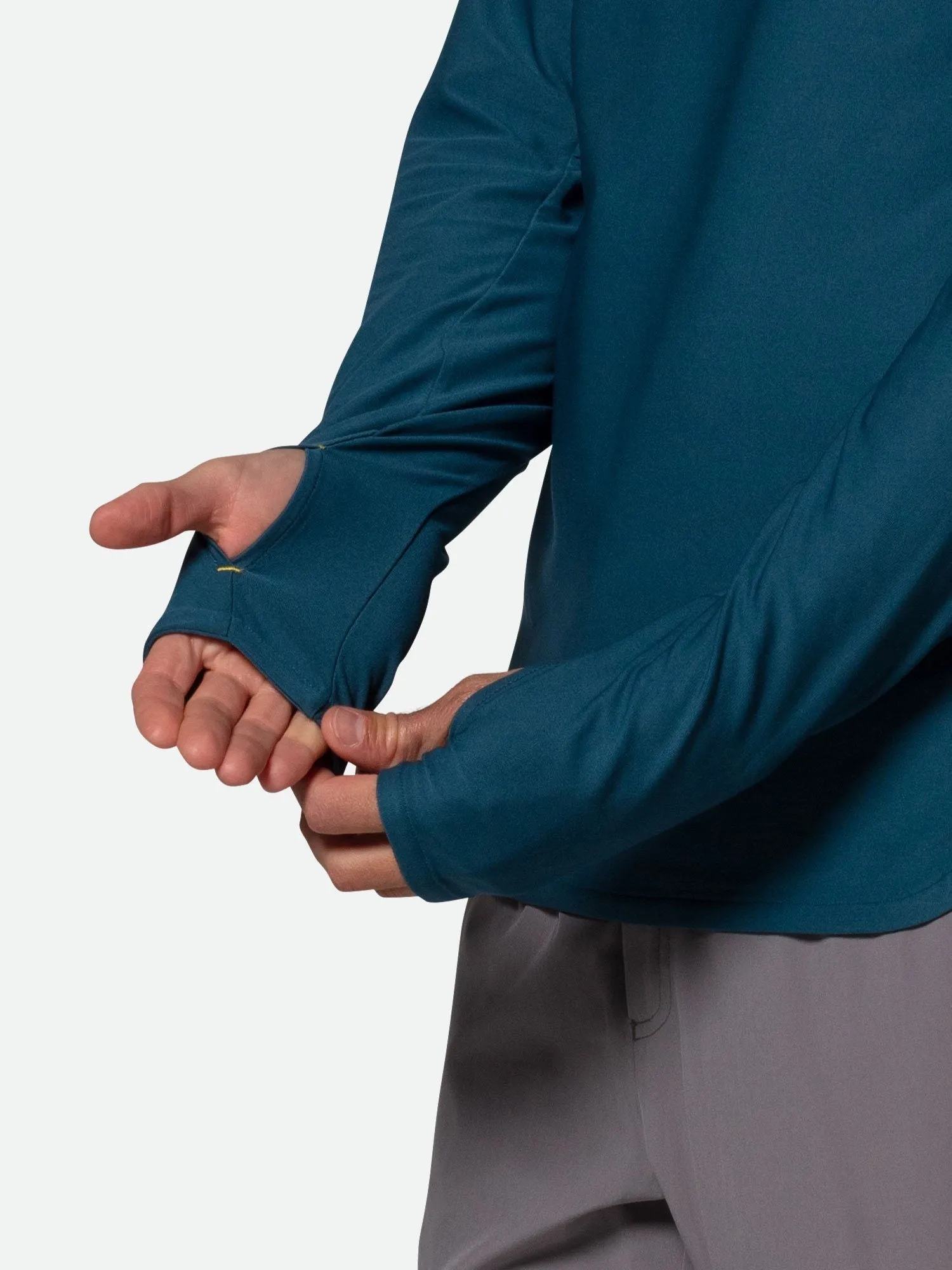 Men's Tempo Quarter Zip Long Sleeve Shirt