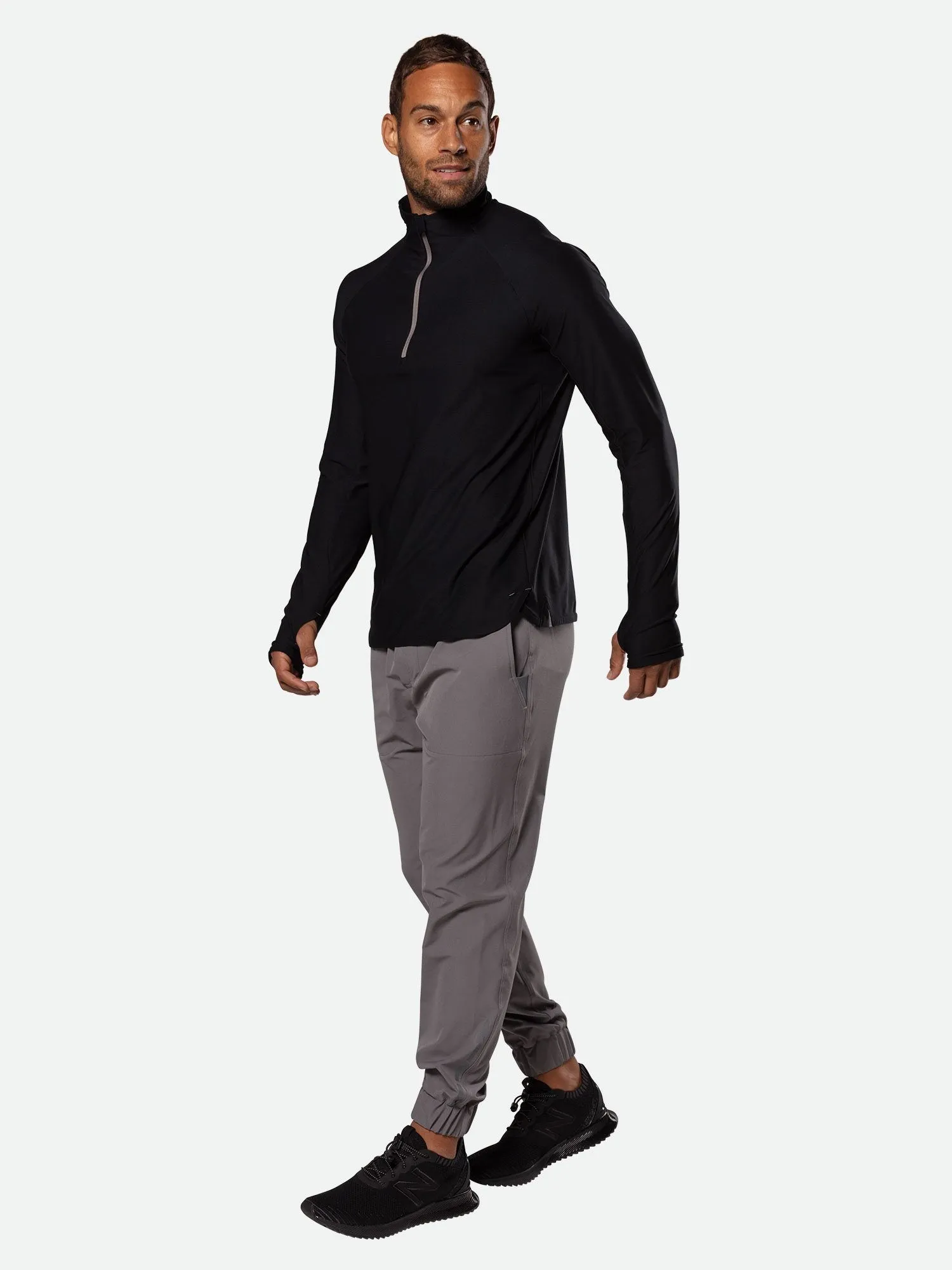 Men's Tempo Quarter Zip Long Sleeve Shirt