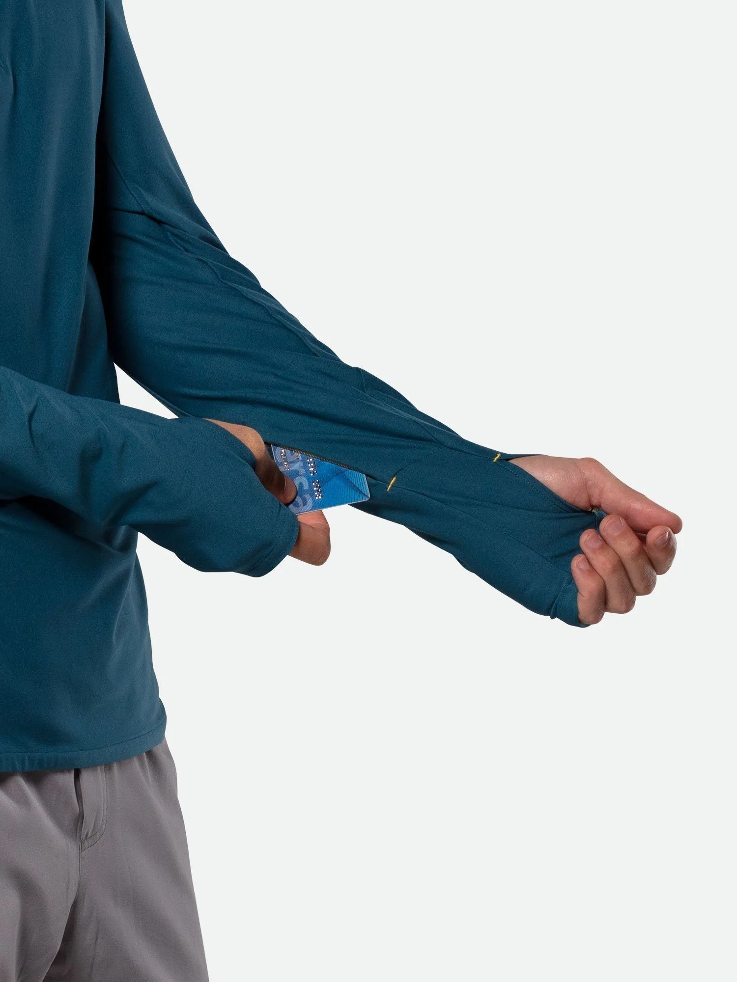 Men's Tempo Quarter Zip Long Sleeve Shirt