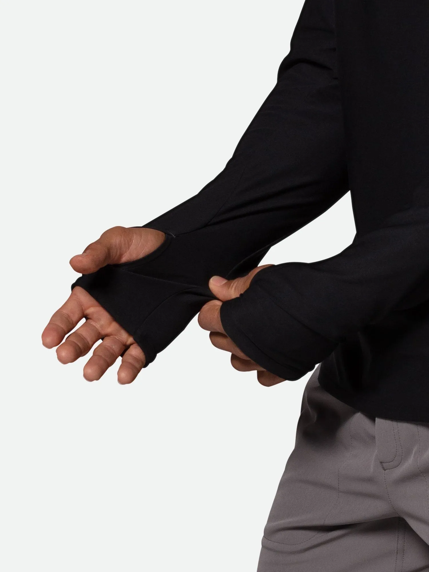 Men's Tempo Quarter Zip Long Sleeve Shirt