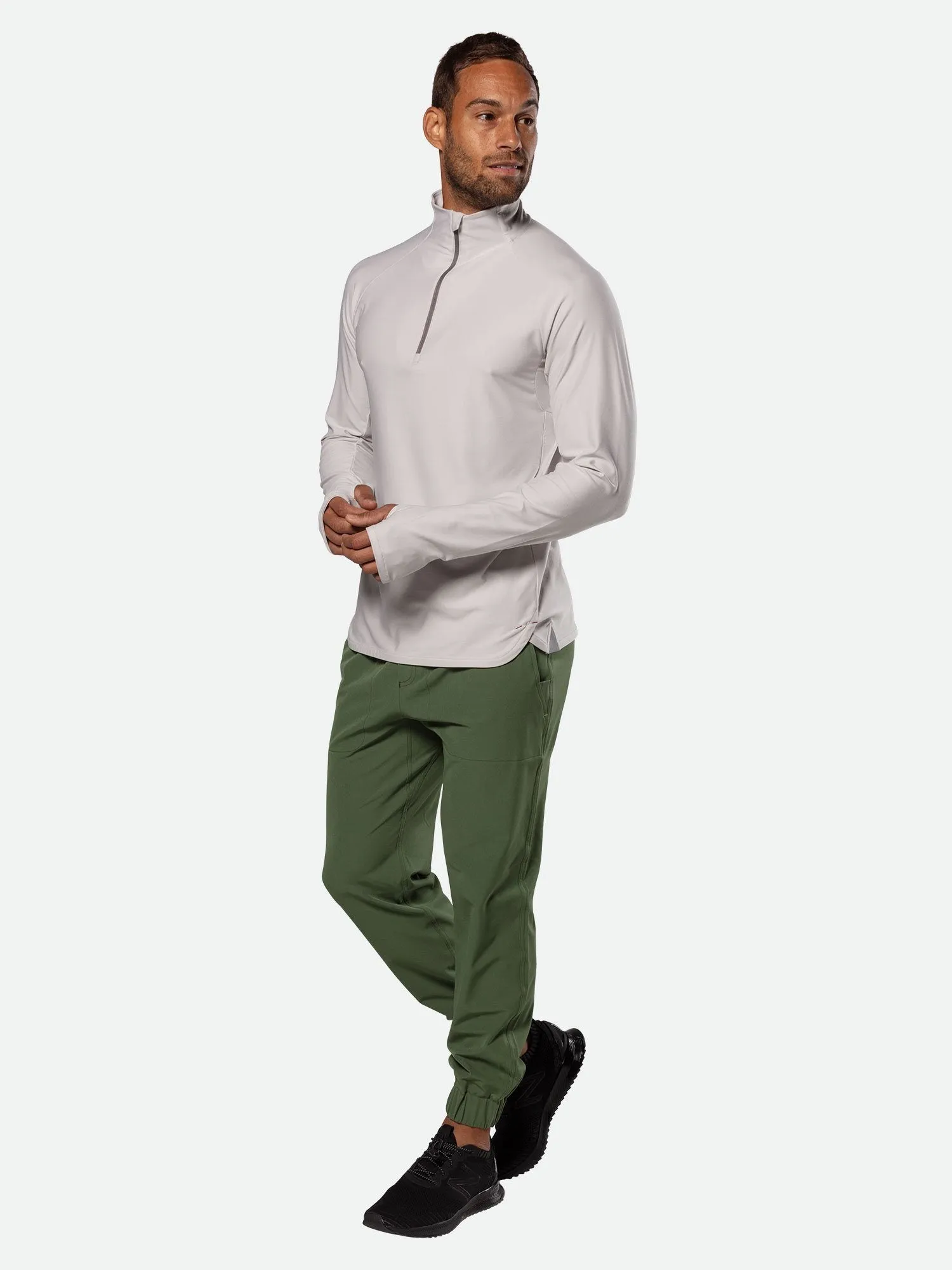 Men's Tempo Quarter Zip Long Sleeve Shirt