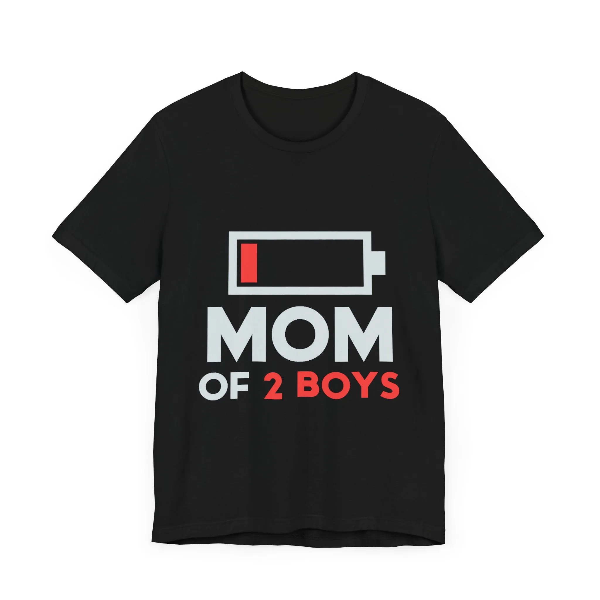 Mom Of 2 Boys T-Shirt - Unisex Garment-Dyed Tee