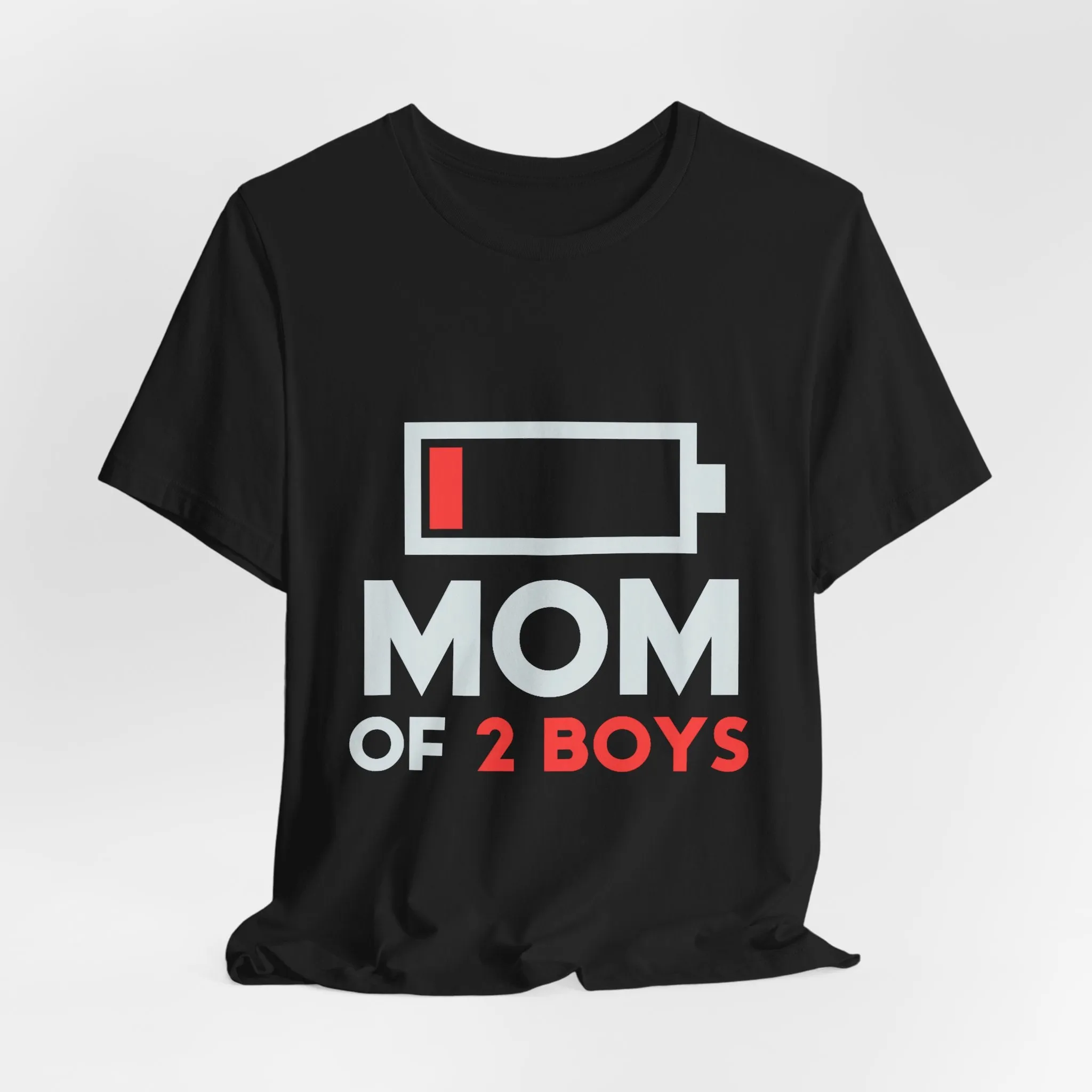 Mom Of 2 Boys T-Shirt - Unisex Garment-Dyed Tee