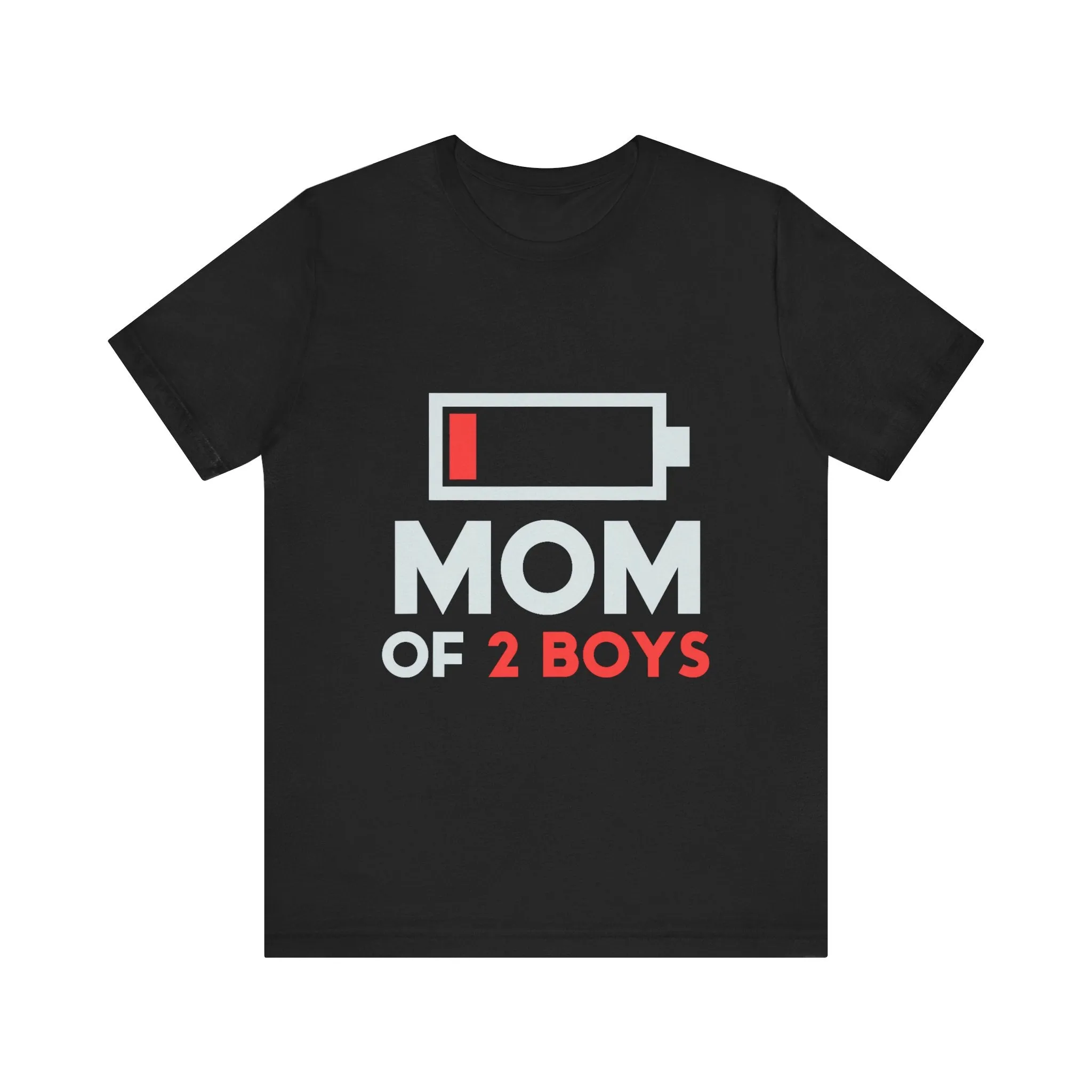 Mom Of 2 Boys T-Shirt - Unisex Garment-Dyed Tee