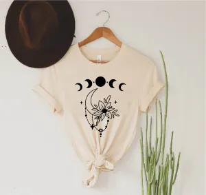 Moon Phases Boho Shirt | Fall Shirt | Unisex Crew
