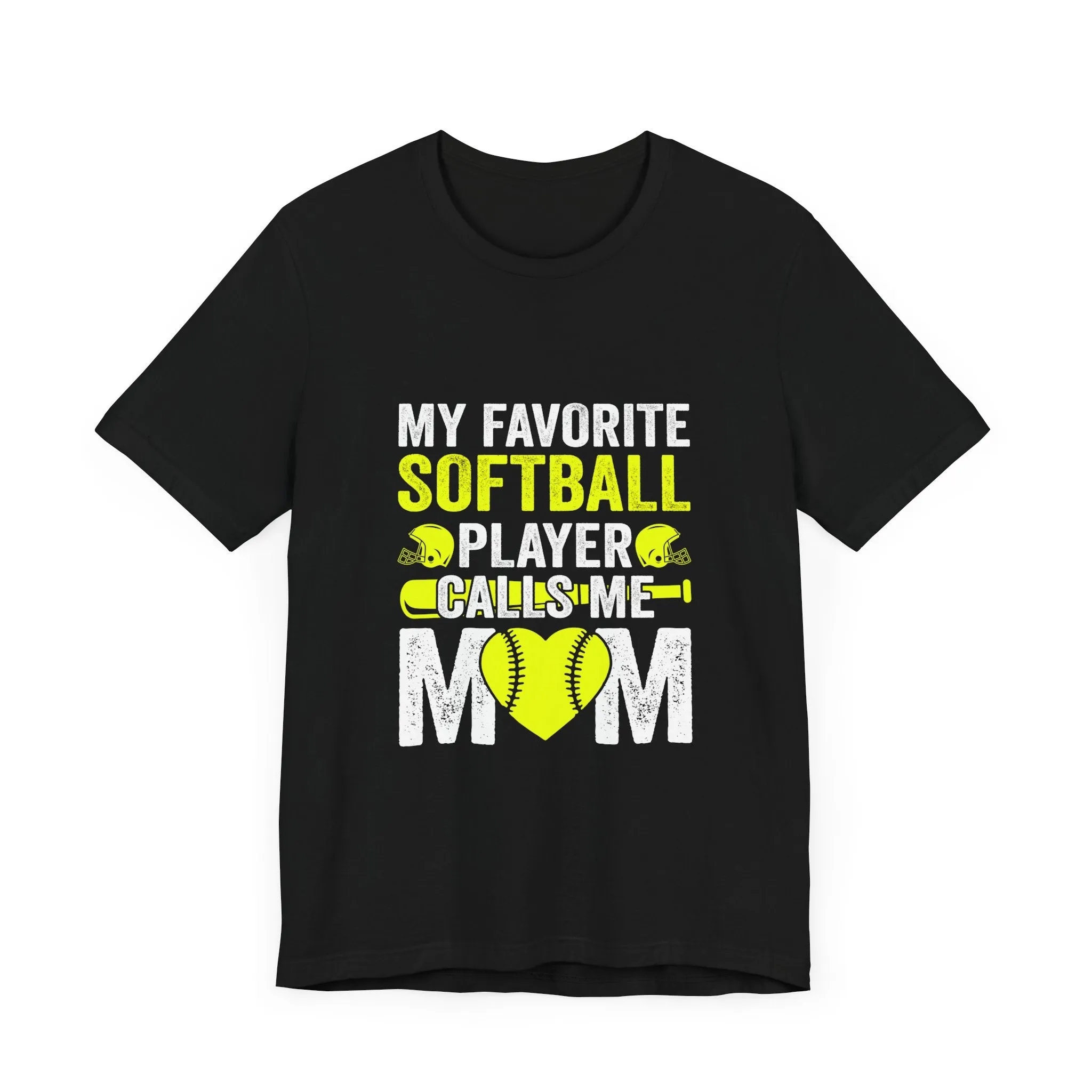 My Favourite Softball Player Calls Me Mom T-Shirt - Unisex Garment-Dyed Tee